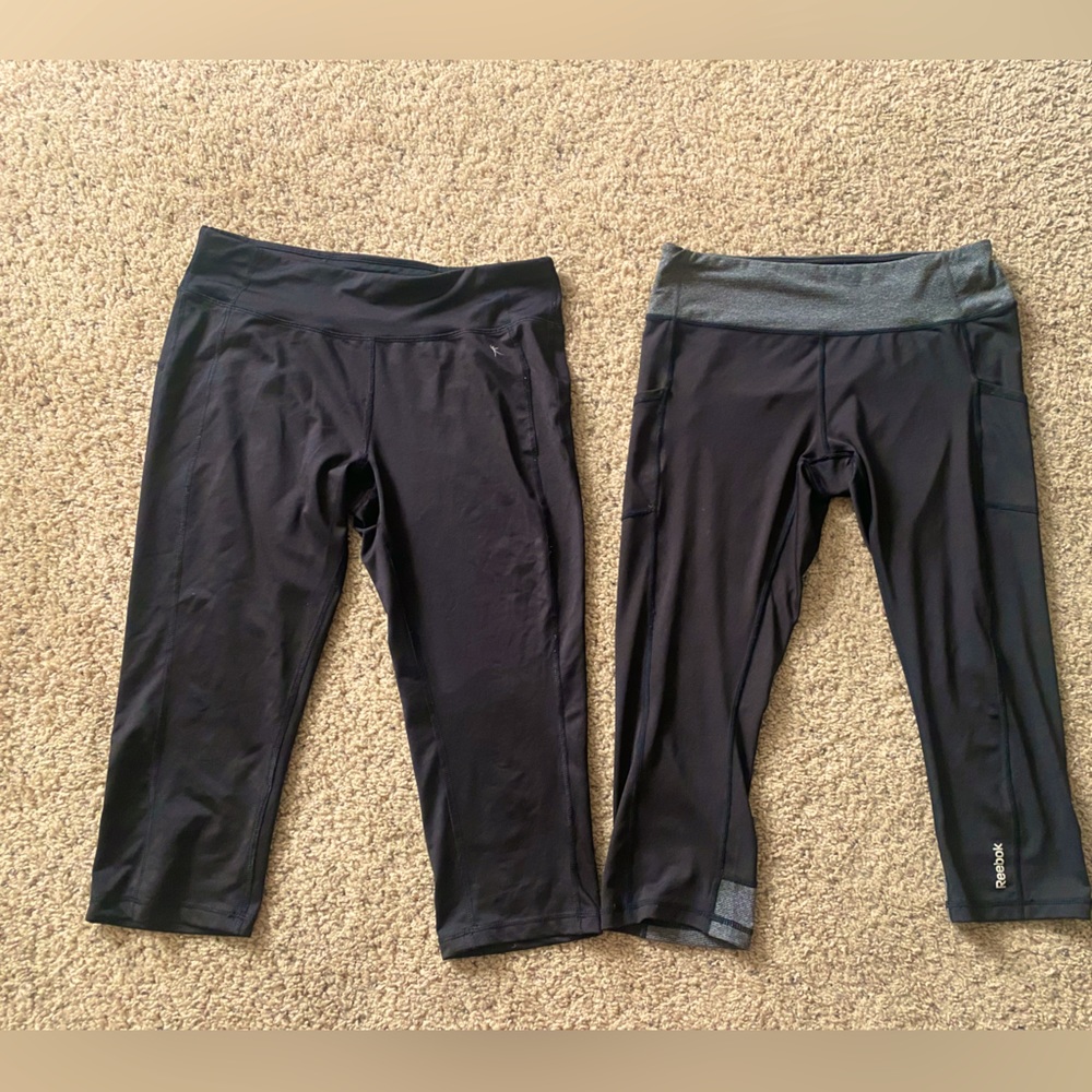 Bundle Deal, Athletic Capris Both size Medium